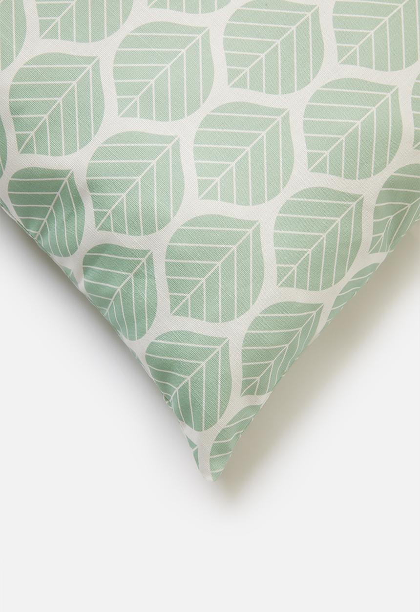 Sixth Floor - Repeat printed cushion cover - blue