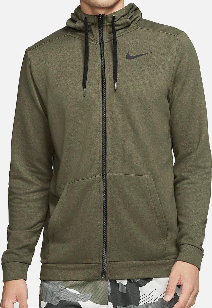 Nike - Dry full zip fleece hoodie - khaki