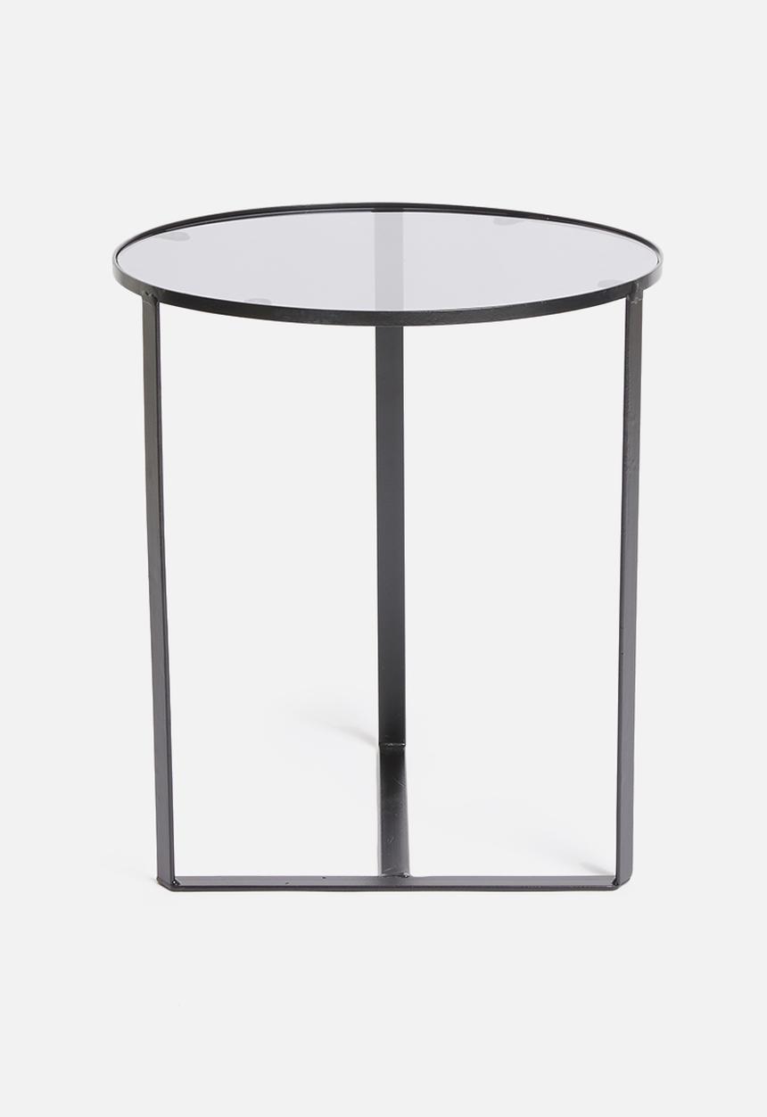 Excellent Houseware - Liam side table set of 2 - black 
