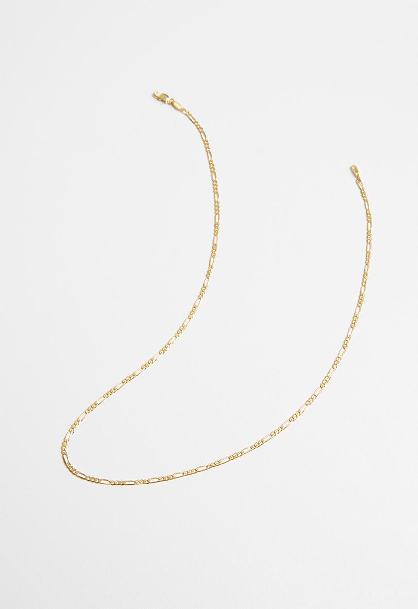 Matter of Fakt - Italian curb gold plated chain necklace - gold