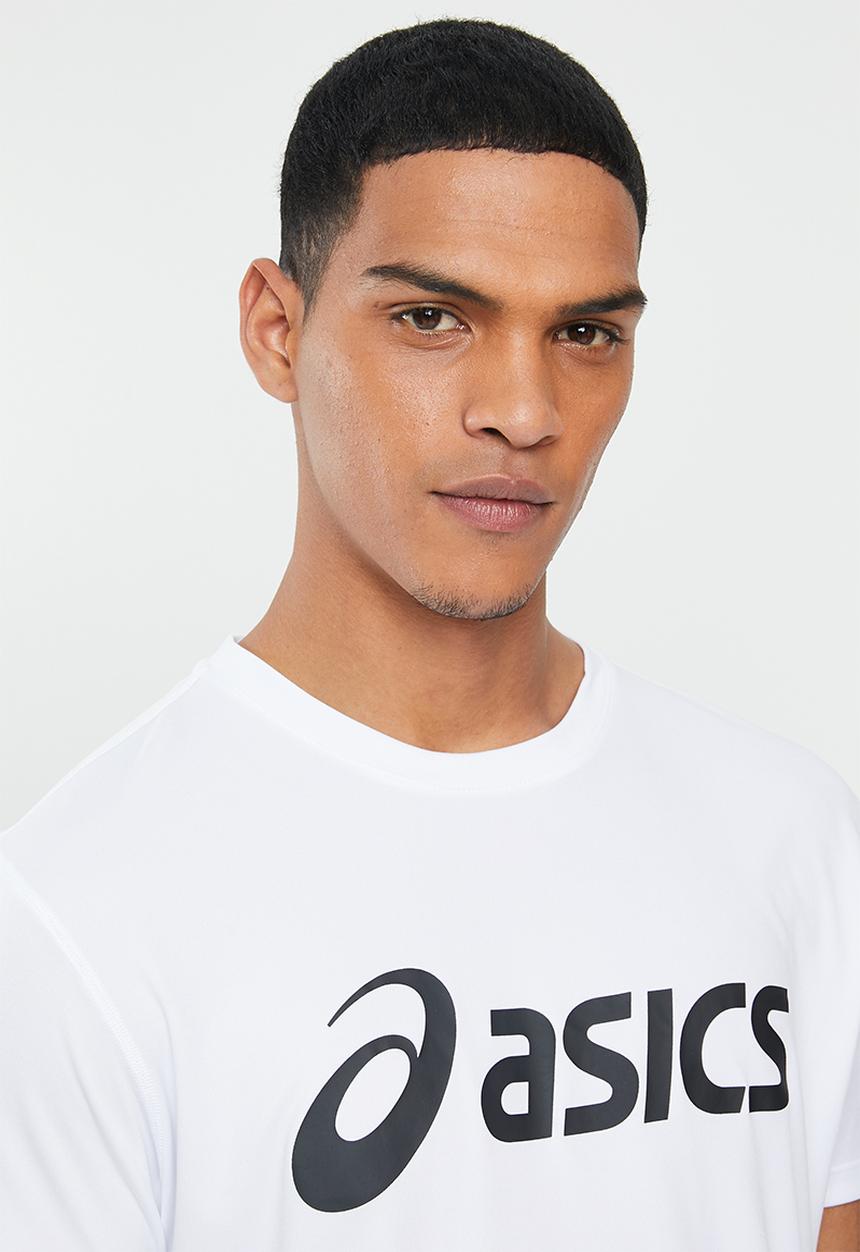 ASICS - Silver Asics tee - brilliant white & performance black
