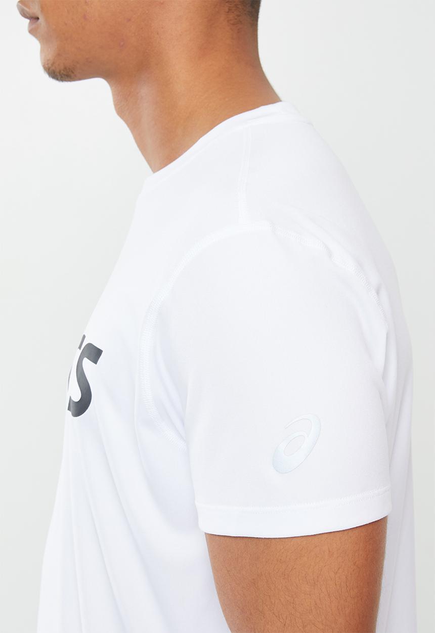ASICS - Silver Asics tee - brilliant white & performance black