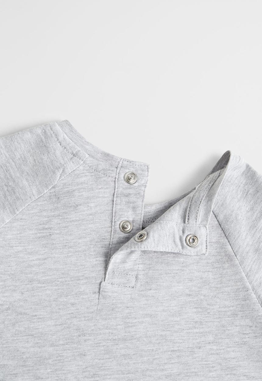 MANGO - T-shirt hippo - grey