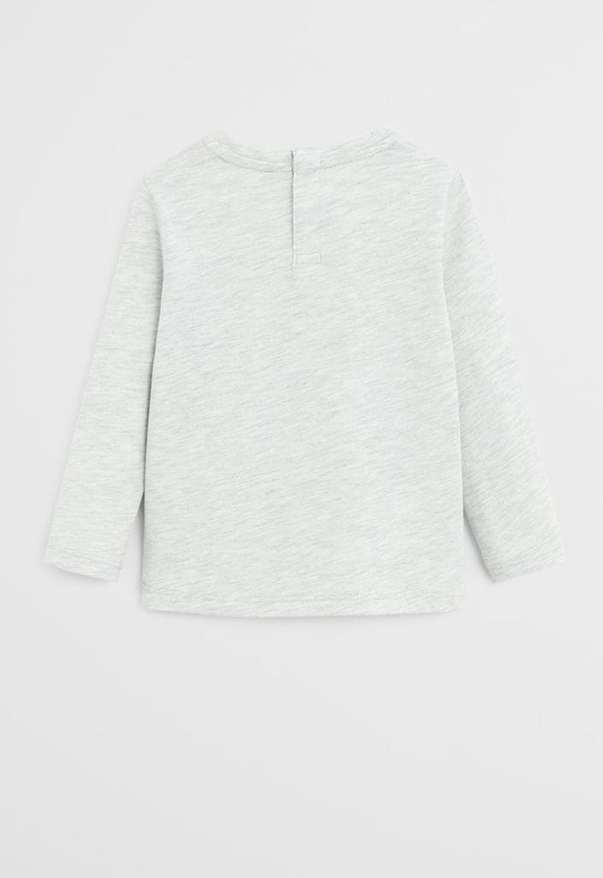 MANGO - T-shirt drums  - grey