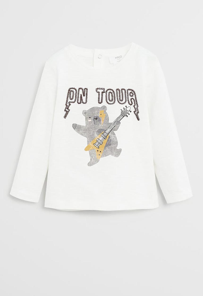 MANGO - T-shirt tour - off white
