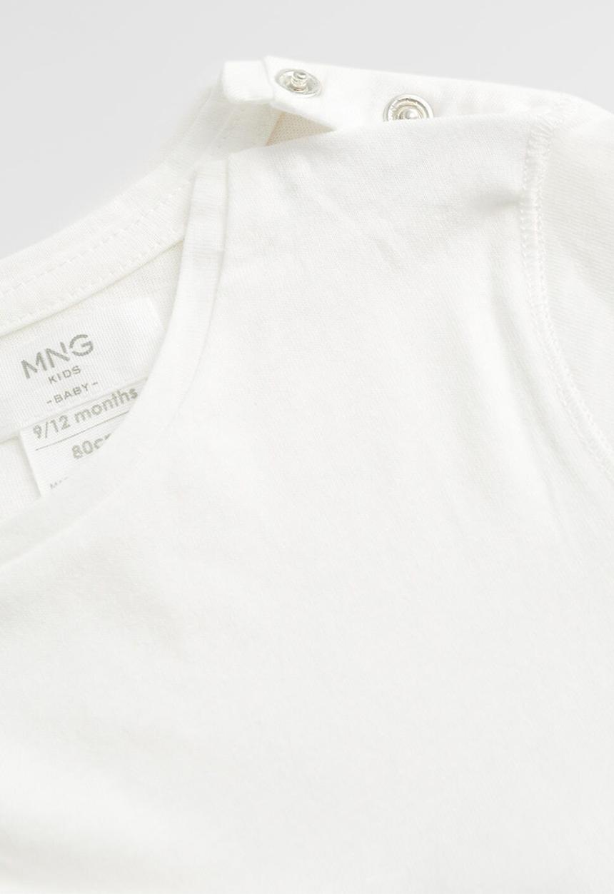 MANGO - T-shirt basi - white