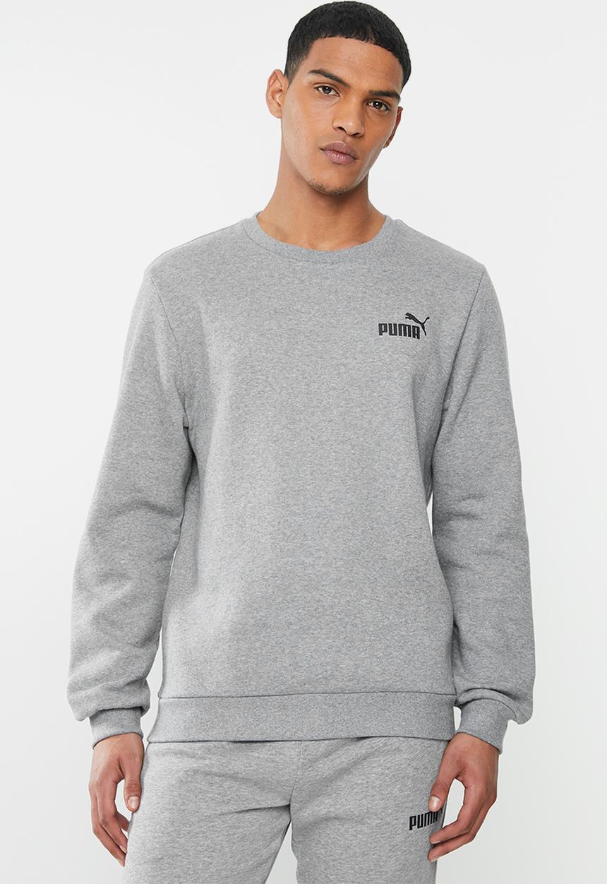 PUMA - Essential logo crew fleece sweat - grey heather