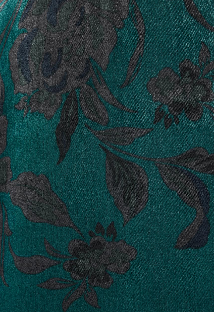 VELVET - Satin midi dress - teal