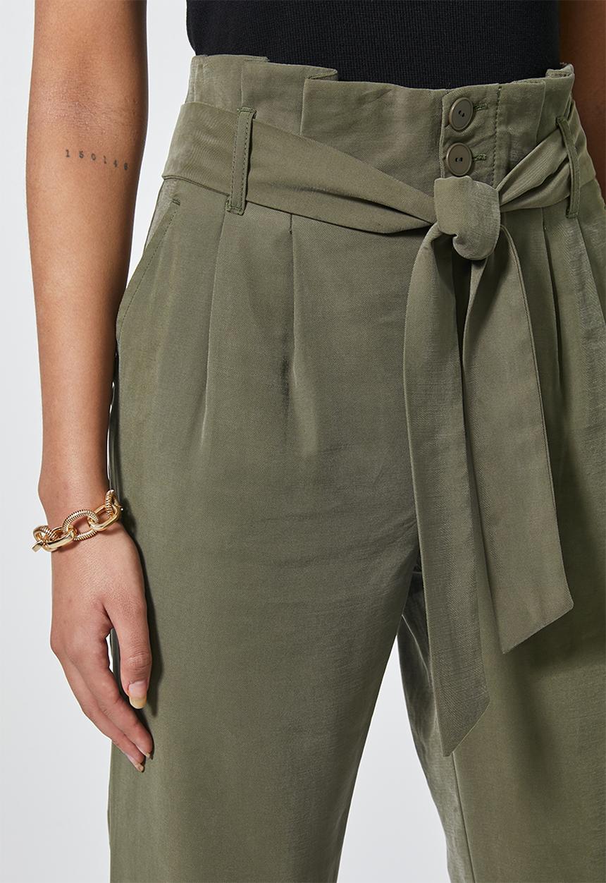 Superbalist - Premium paperbag trousers - khaki
