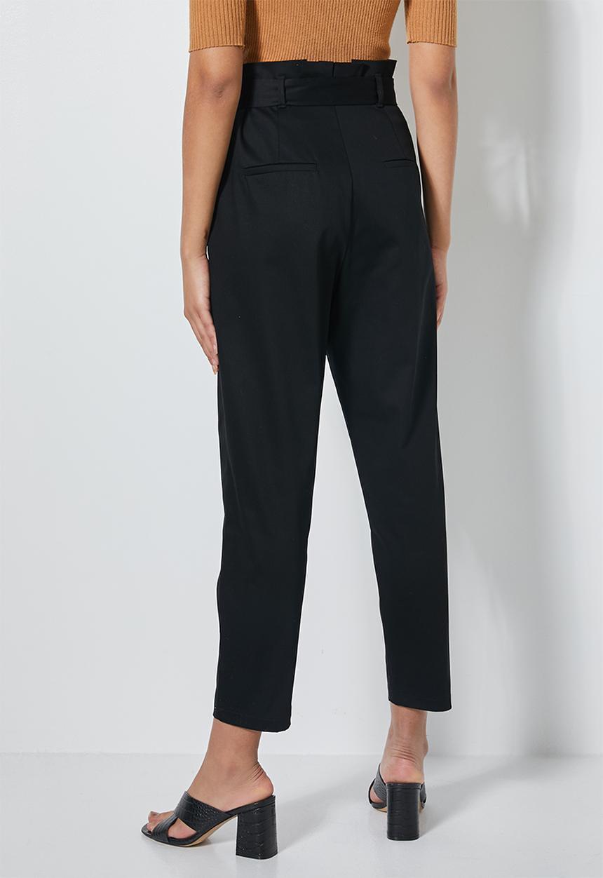 Superbalist - Paperbag pant - black