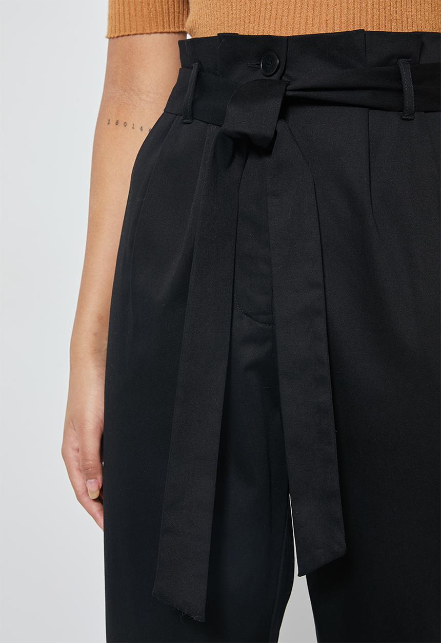 Superbalist - Paperbag pant - black