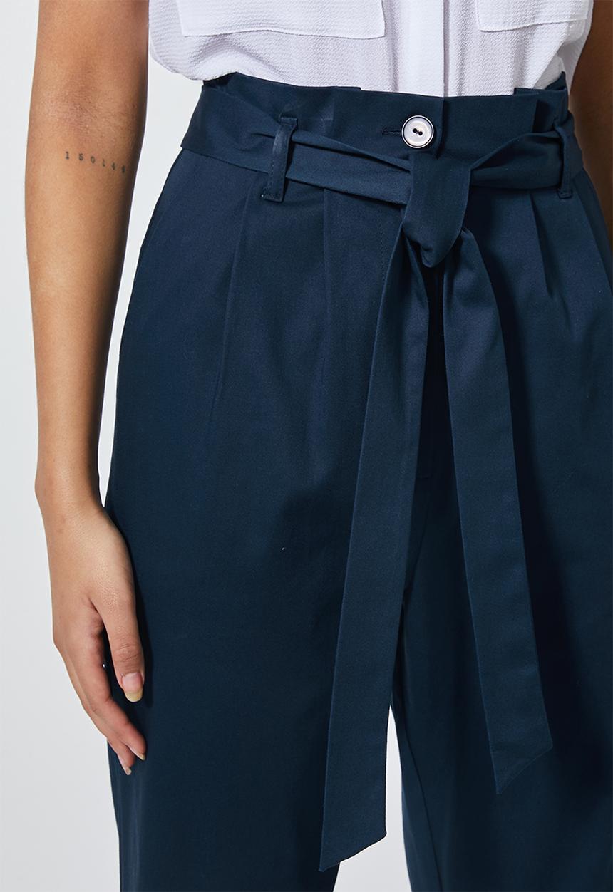 Superbalist - Paperbag pant - navy