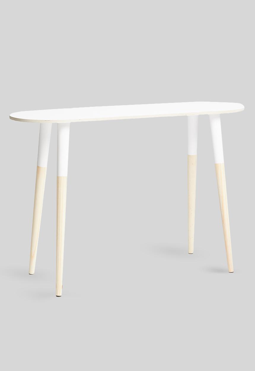 Native Decor - Pill console table - white