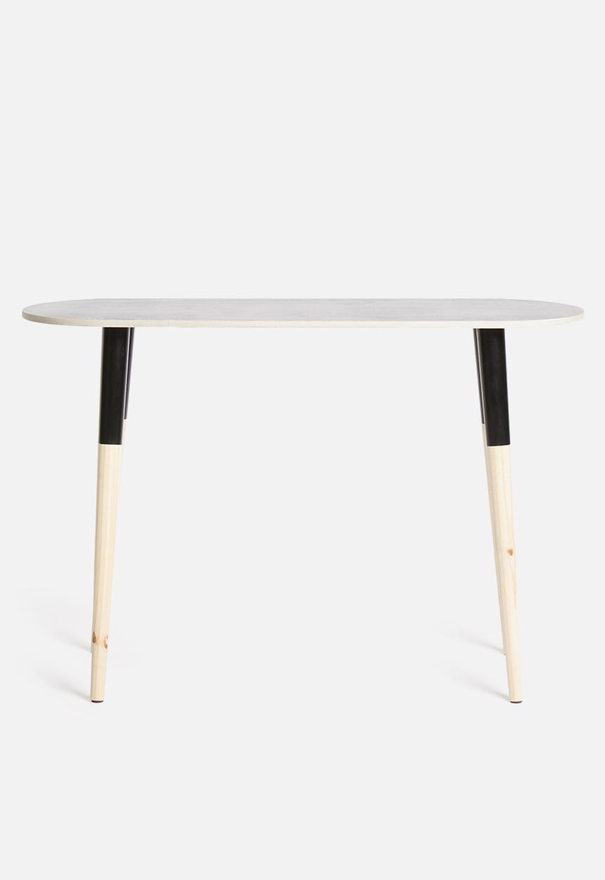 Native Decor - Pill console table - black