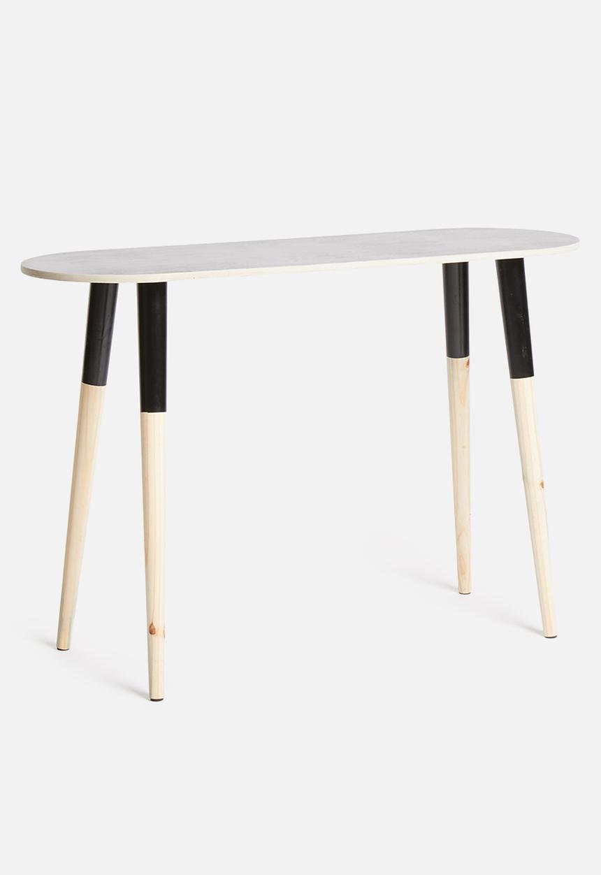 Native Decor - Pill console table - black