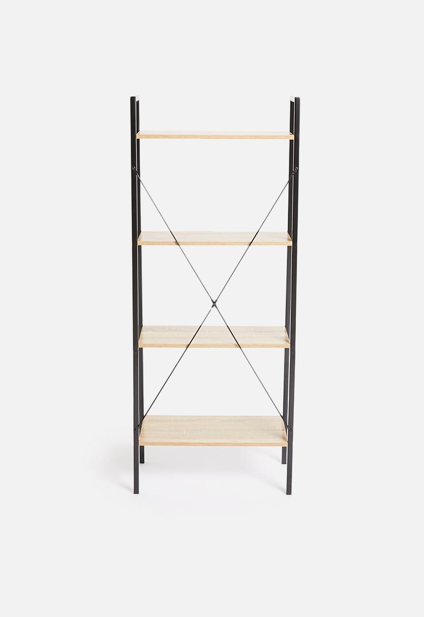 H&S - Metal bookcase - natural & black 