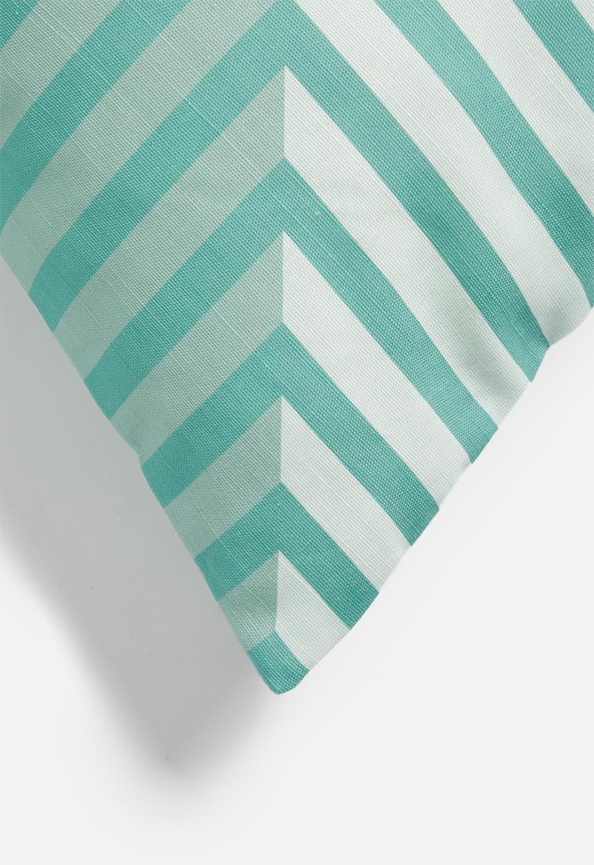 Sixth Floor - Tara cushion cover - blue & teal