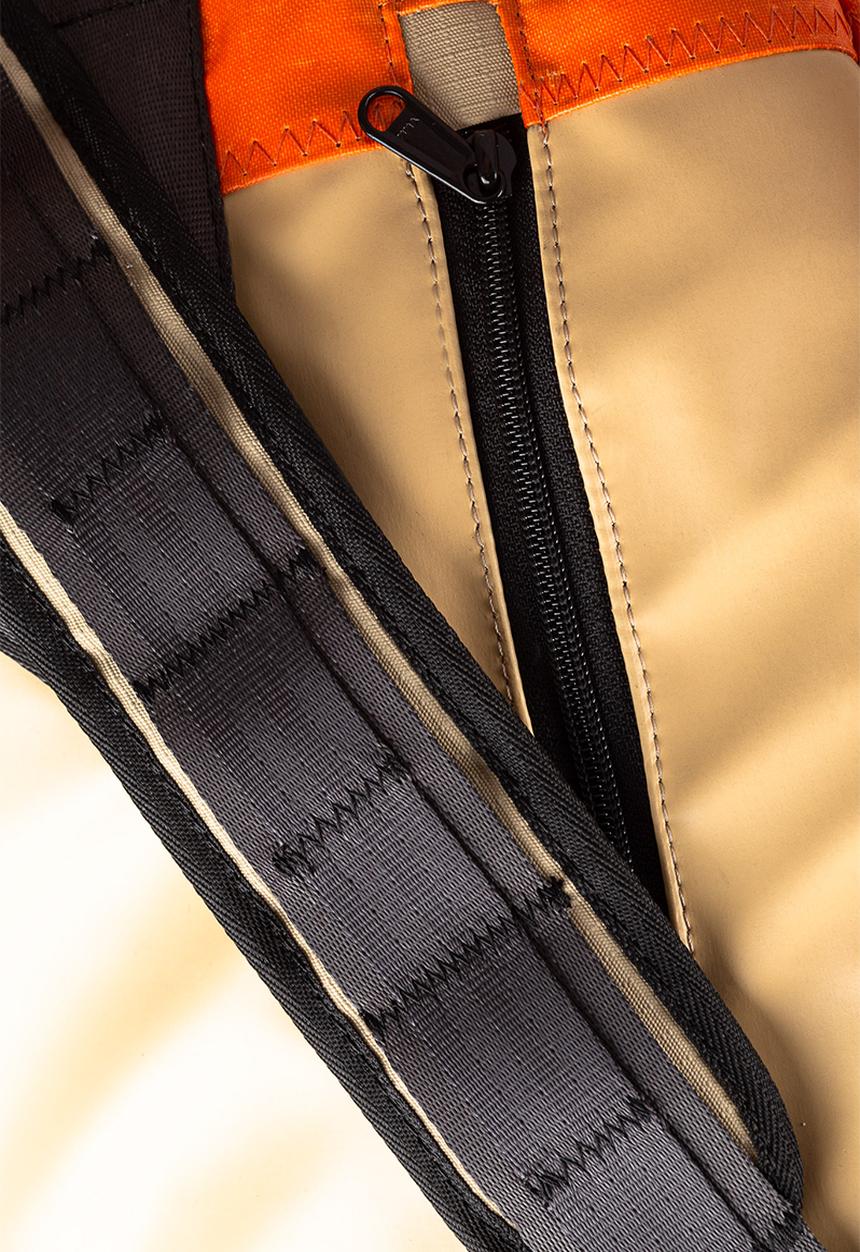 Sealand - Rowlie backpack - tan & orange 