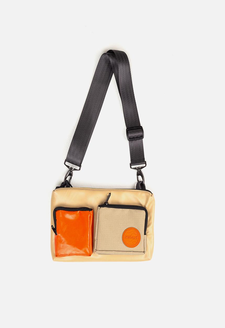 Sealand - Grab crossbody - tan & orange 