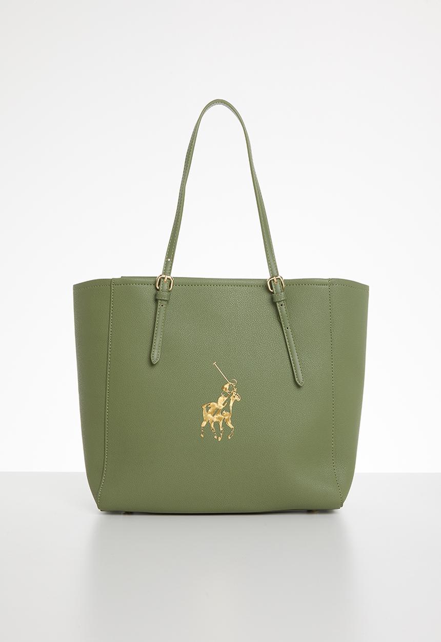 POLO - Lyon pebble tote - green
