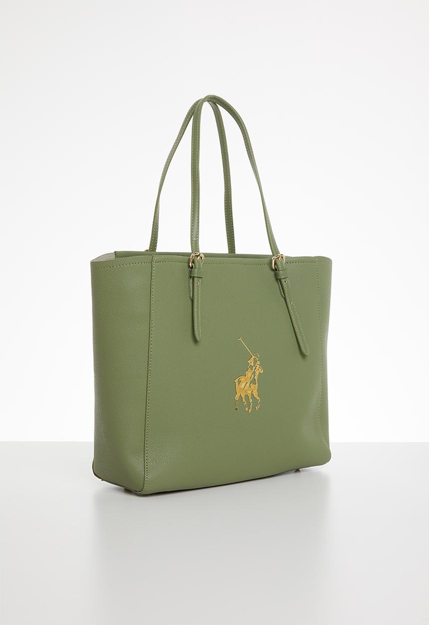 POLO - Lyon pebble tote - green