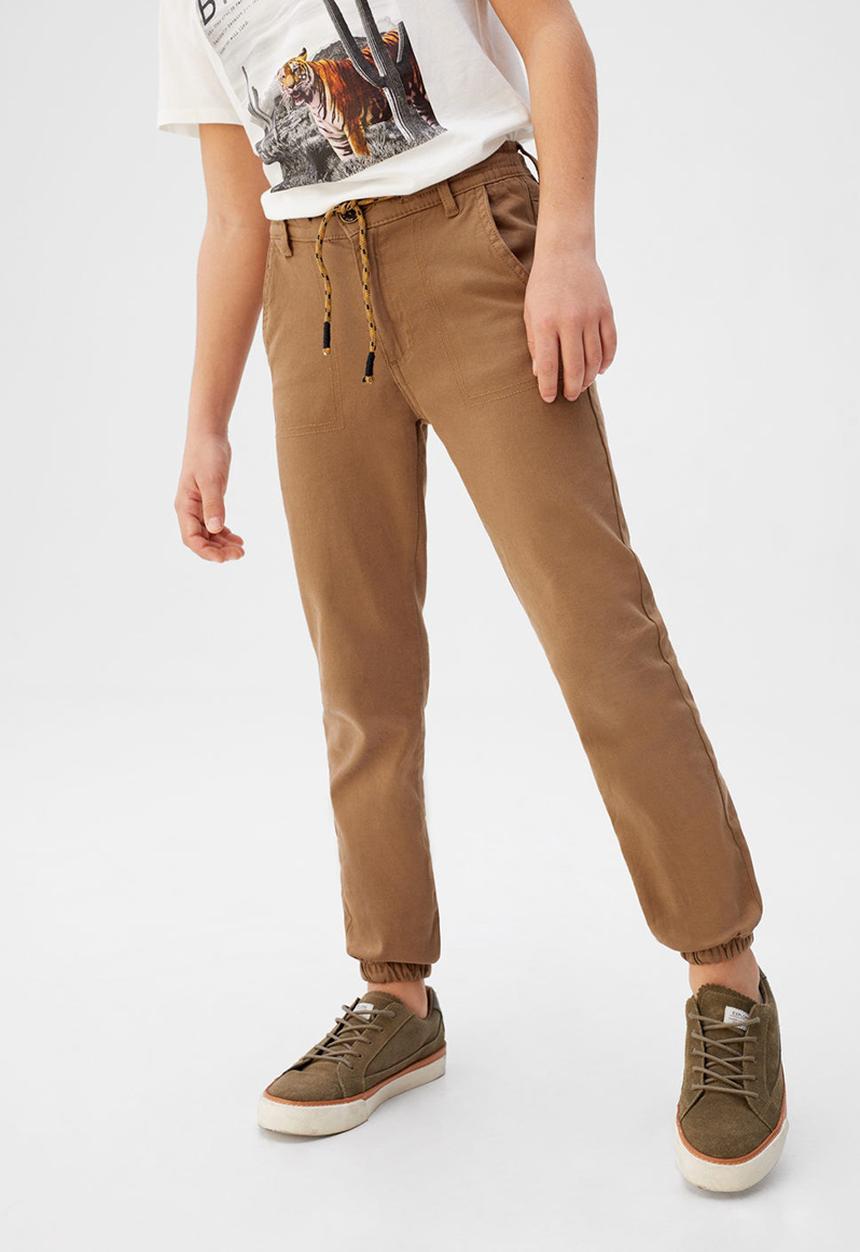 MANGO - Trousers cord  - brown 