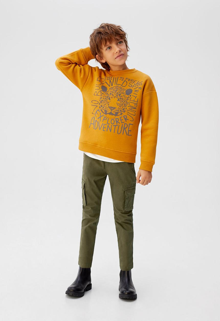 MANGO - Trousers kike - khaki