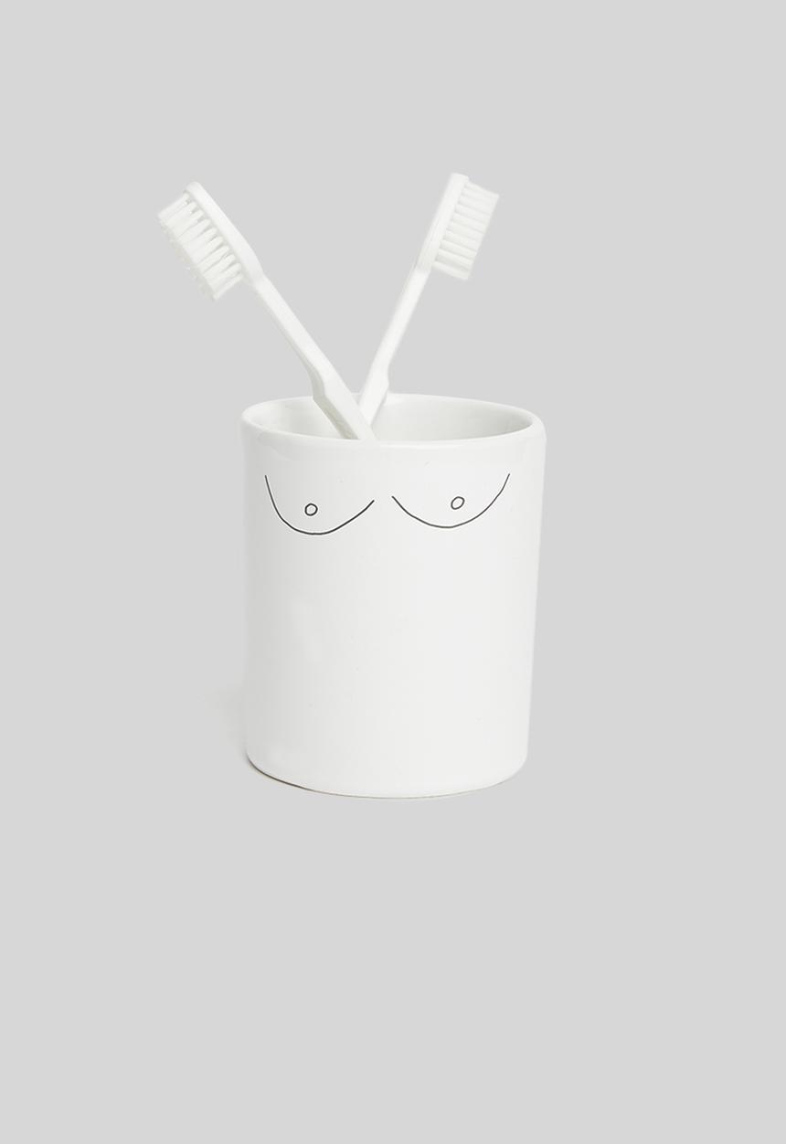 Sugar & Vice - Emma wide jar - black & white