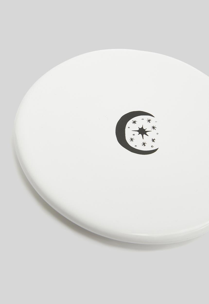 Sugar & Vice - Trinket tray - moon - white
