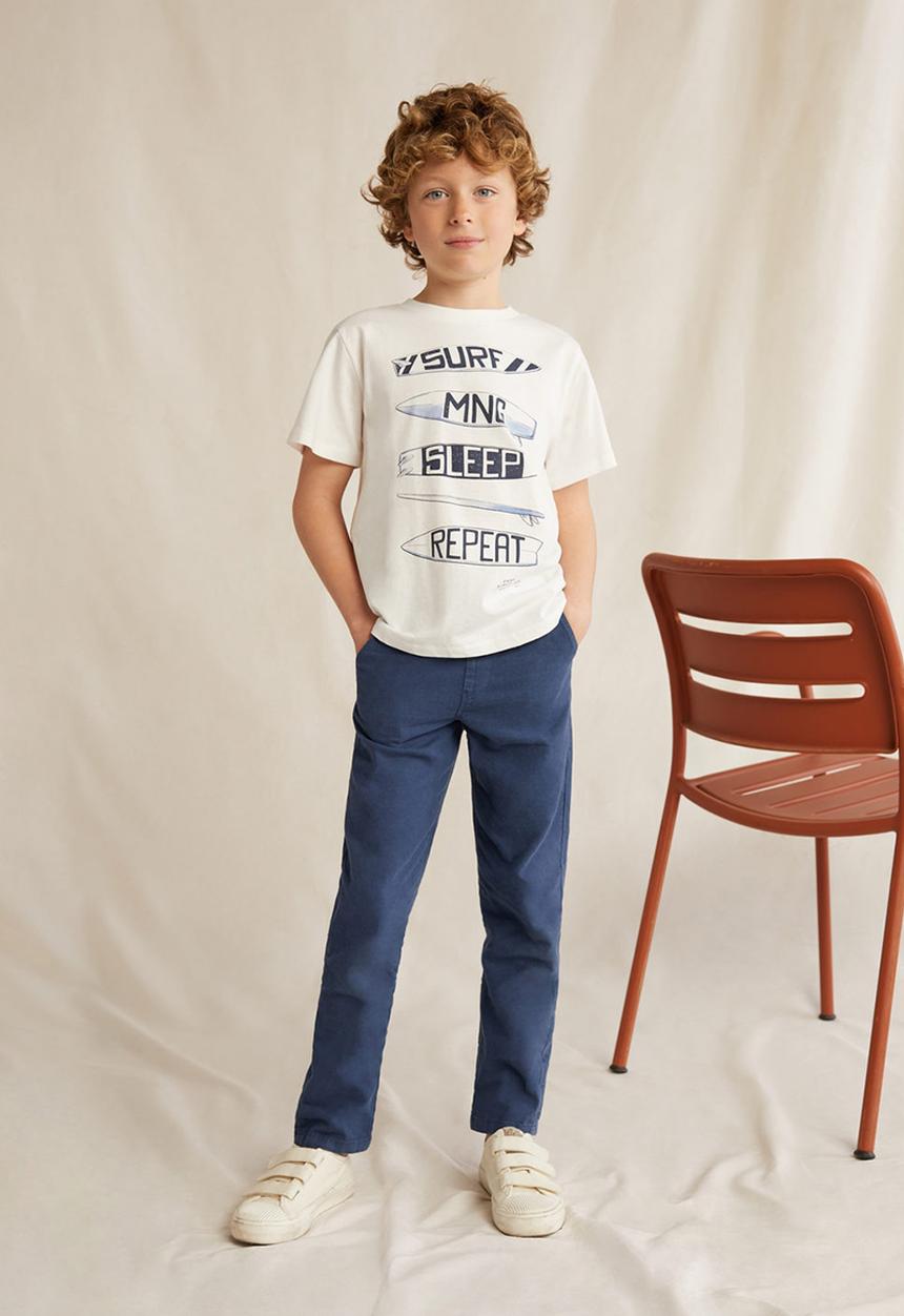MANGO - Trousers nico6 - blue