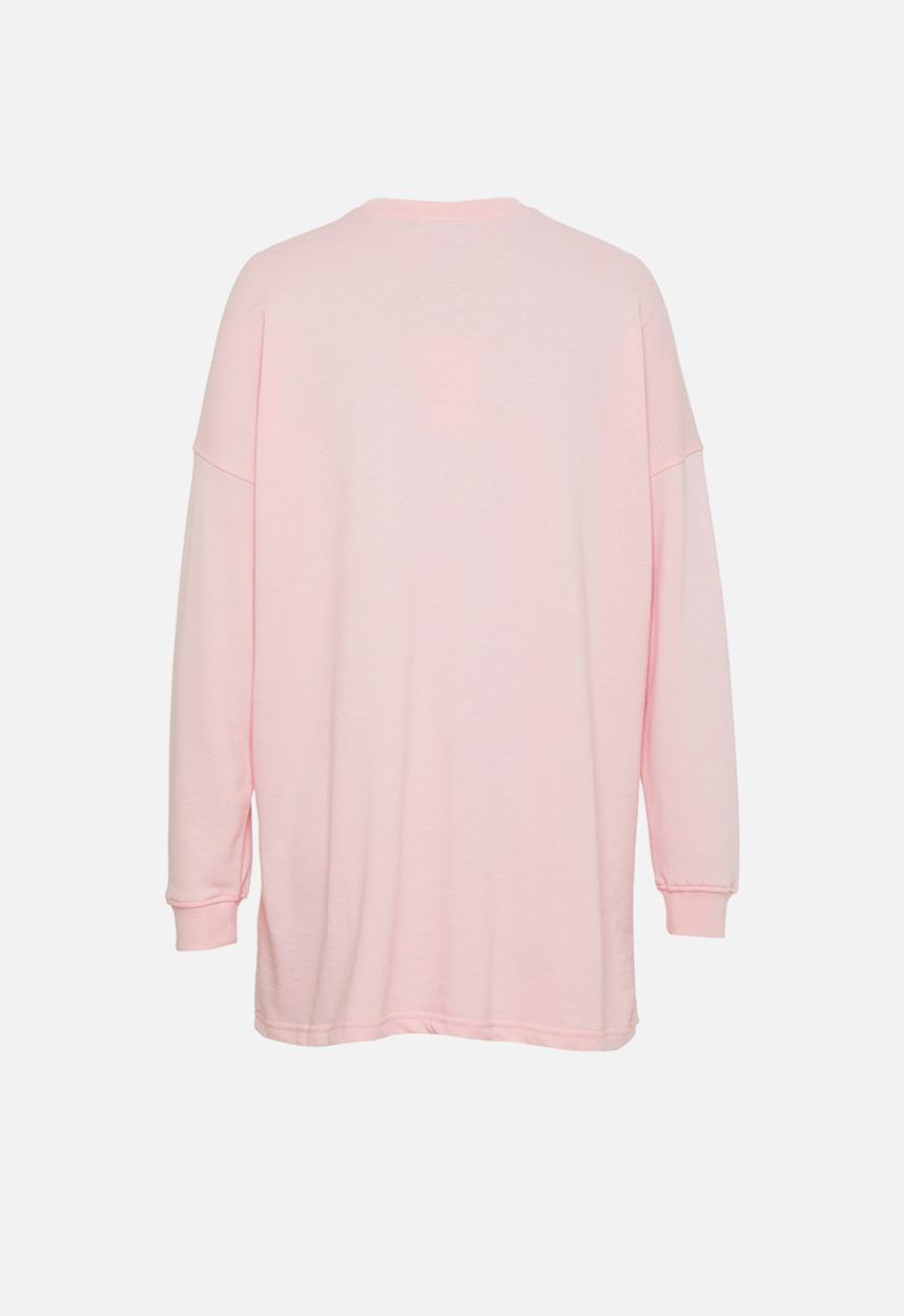 Missguided - Petite oversized sweater dress - pink