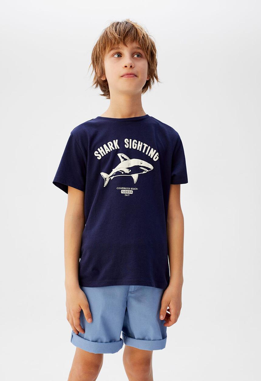 MANGO - Bermuda shorts pico - blue
