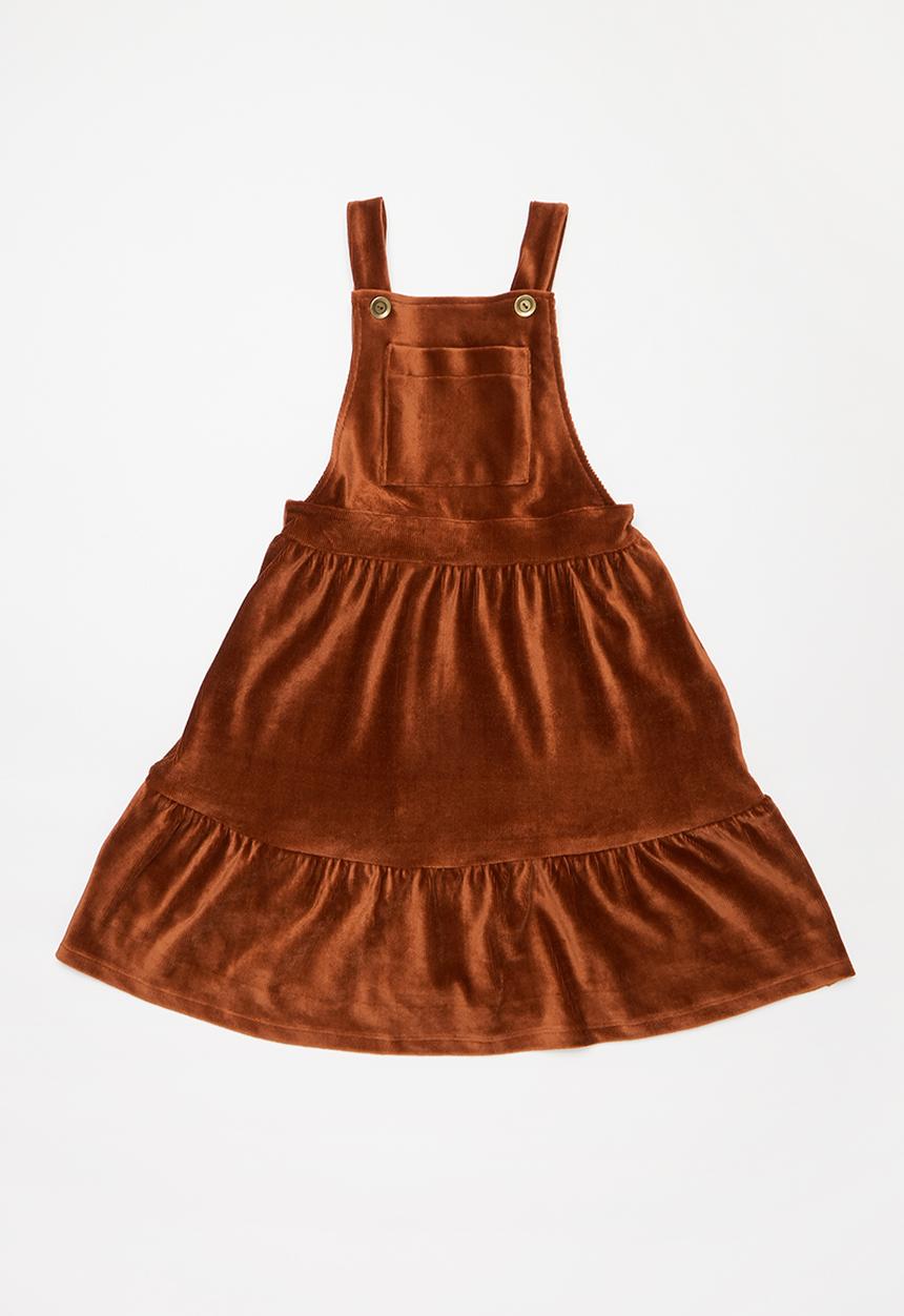 Superbalist Kids - Girls corduroy pinafore - rust