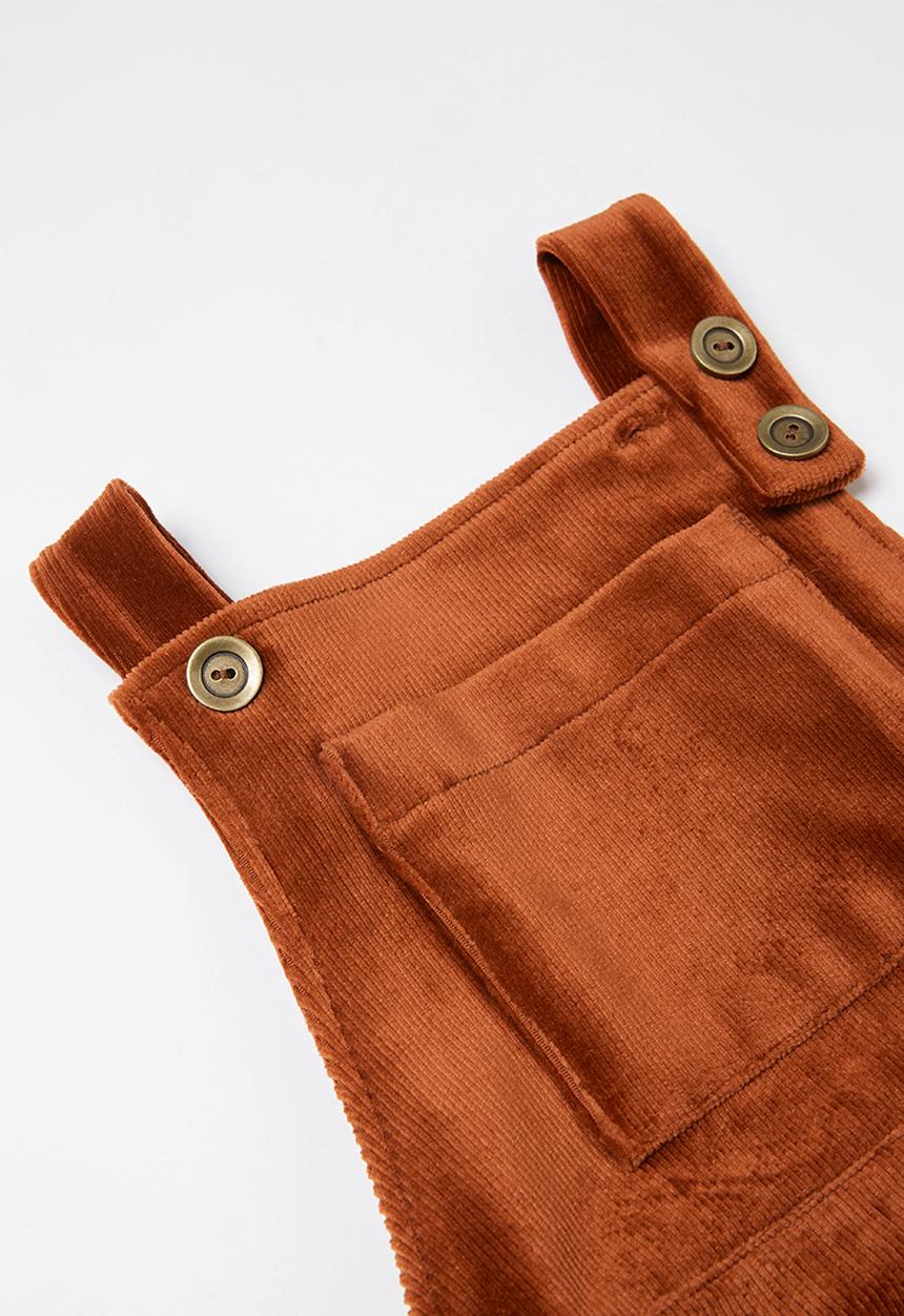 Superbalist Kids - Girls corduroy pinafore - rust