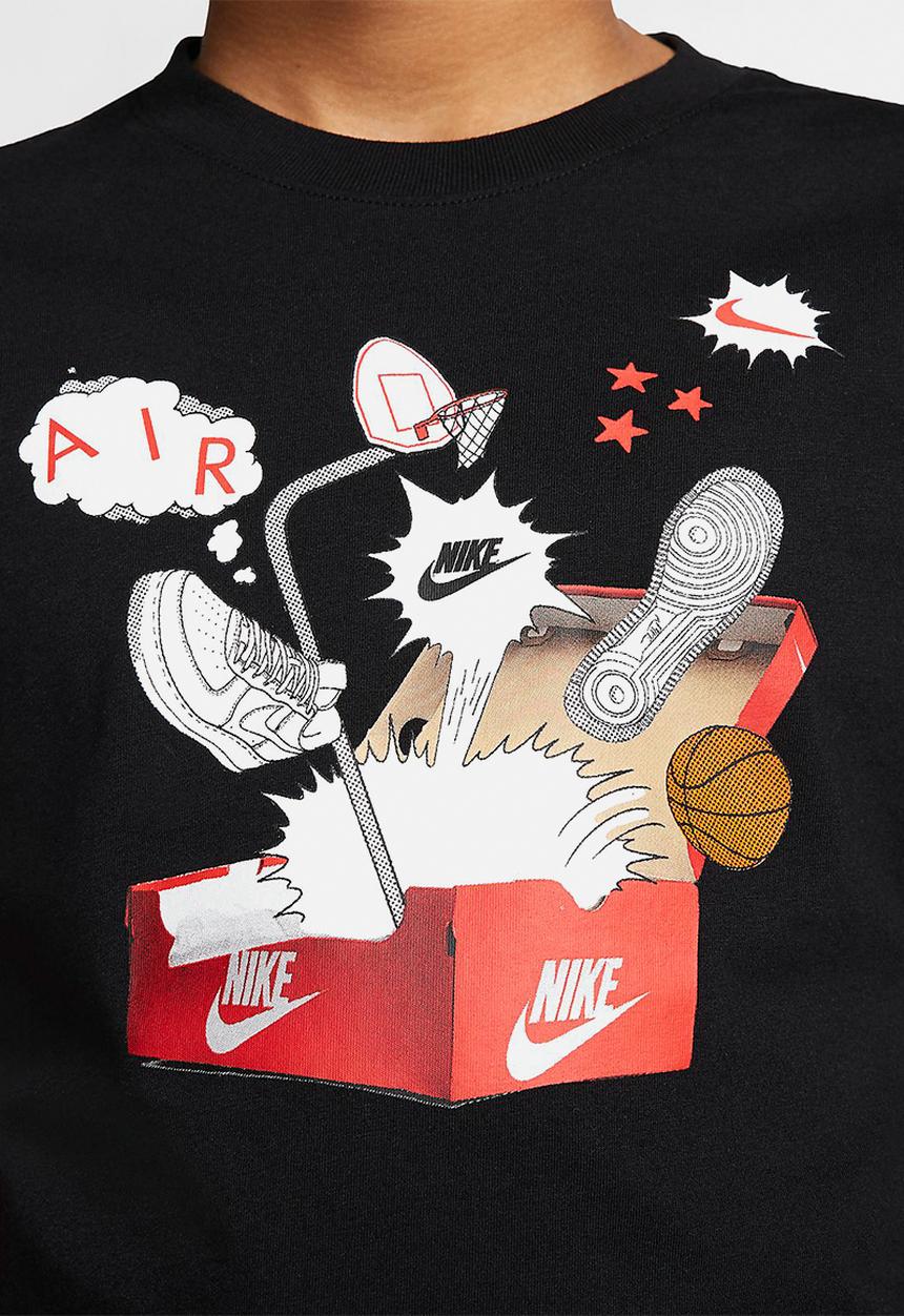 Nike - Boys nsw tee shoebox af1 - black