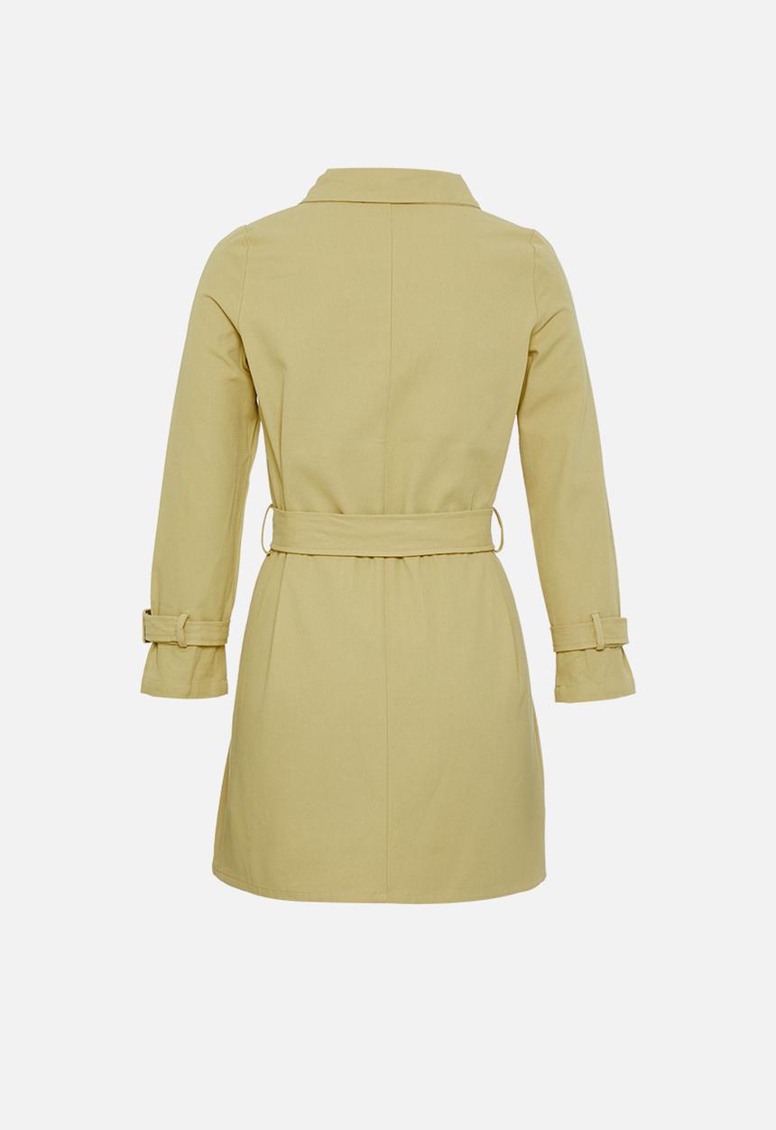 Missguided - Petite smart utility denim dress - green