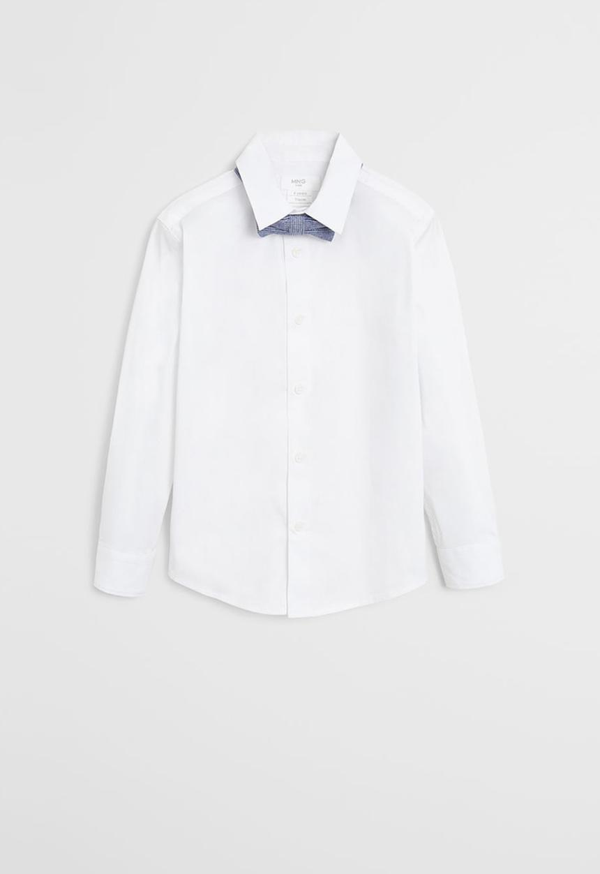 MANGO - Shirt bow  - white