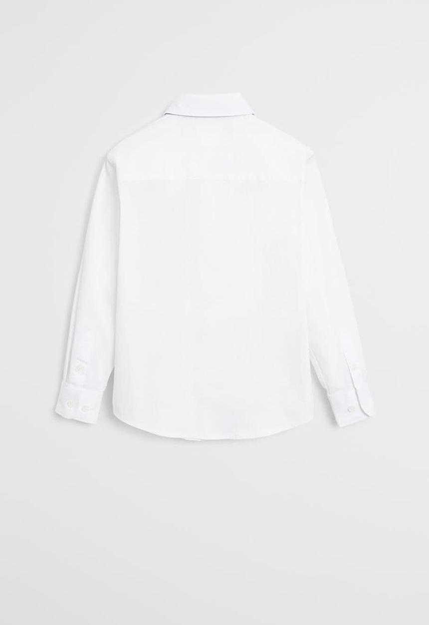 MANGO - Shirt bow  - white