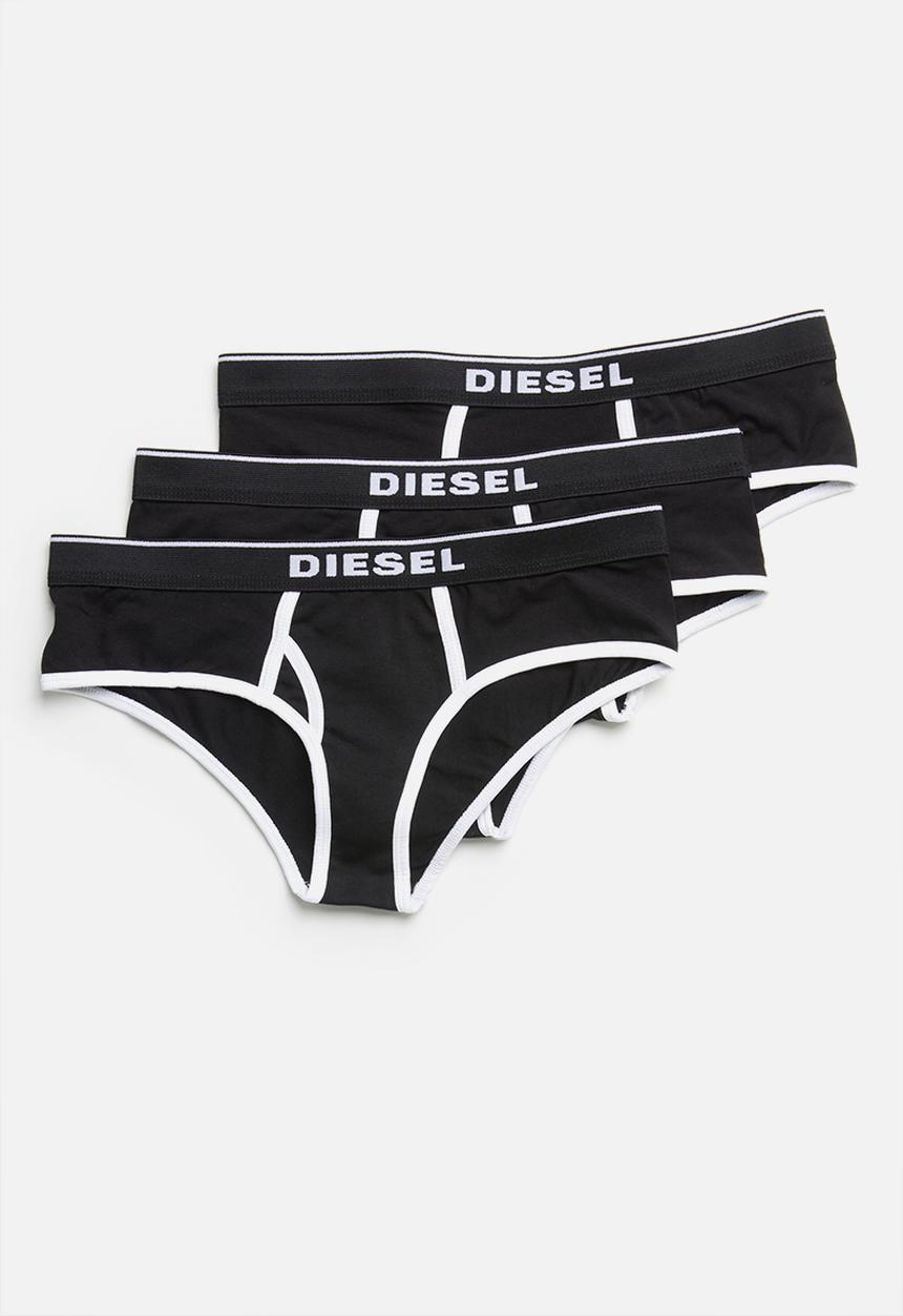 Diesel  - Ufpn-oxy 3 pack panties - black & white  