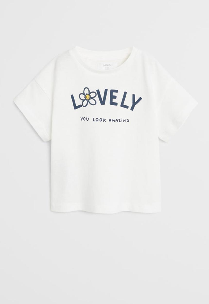 MANGO - T-shirt easy - white