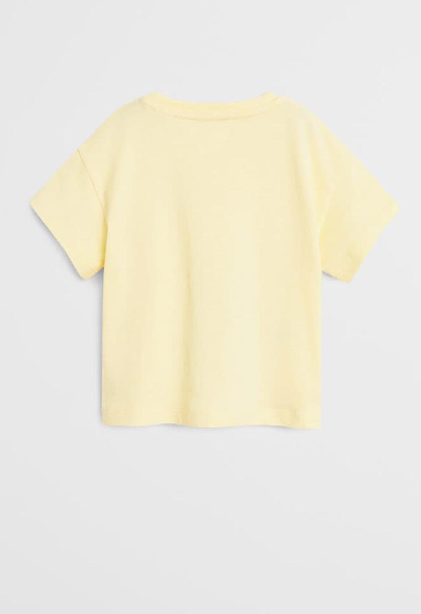 MANGO - T-shirt easy - yellow