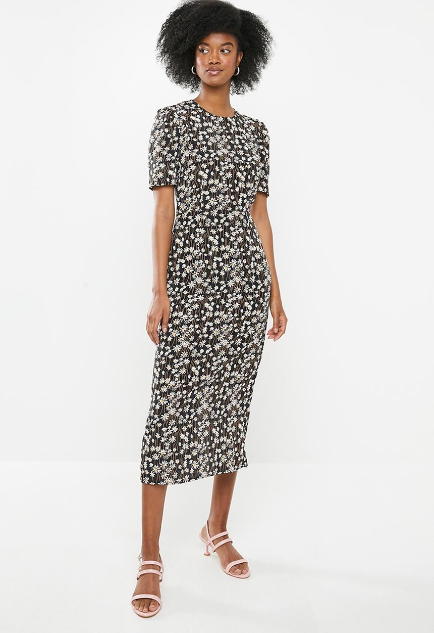 Glamorous - Petite daisy midi tea dress - multi