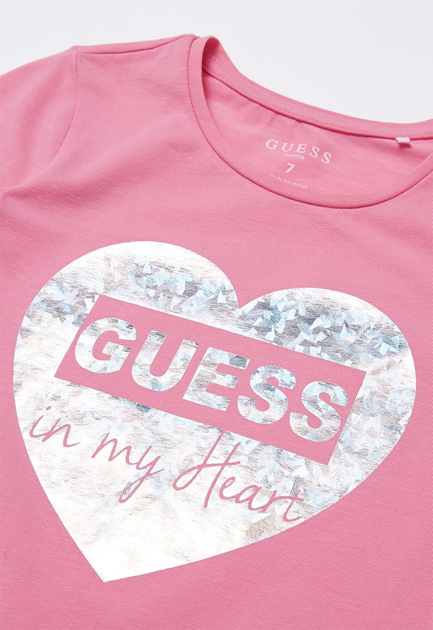 GUESS - Short sleeve Peyton tee - pink