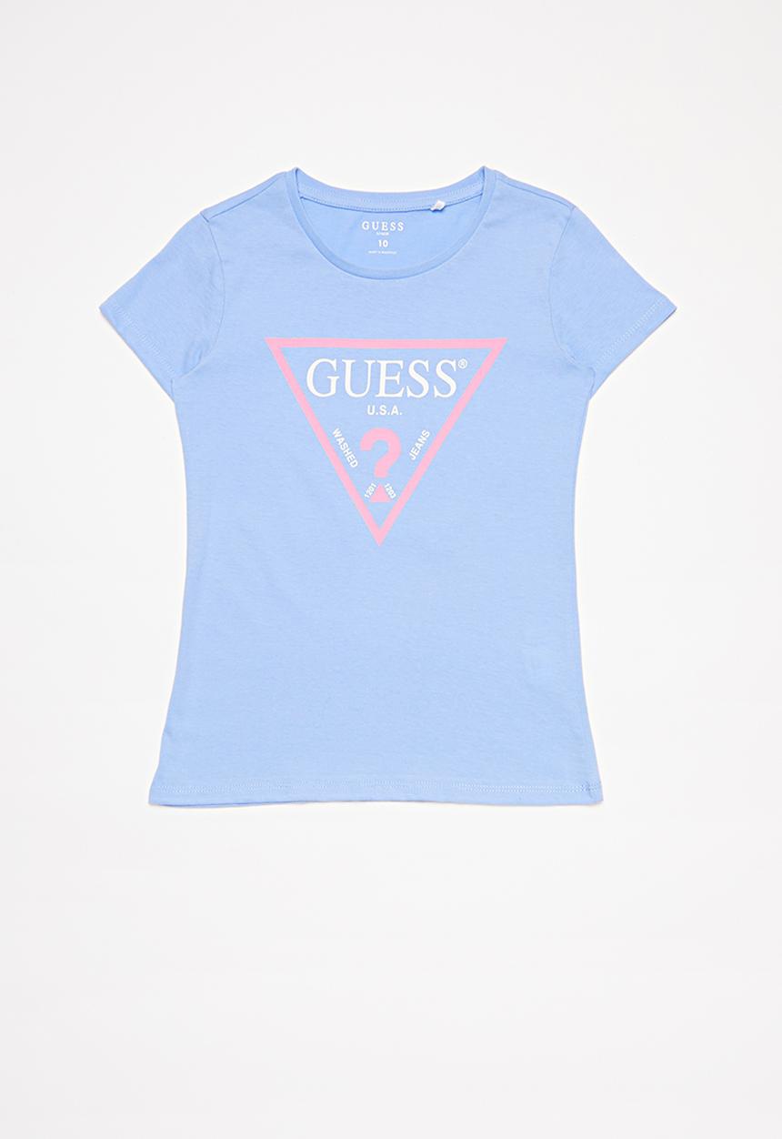 GUESS - Short sleeve core tri tee - blue