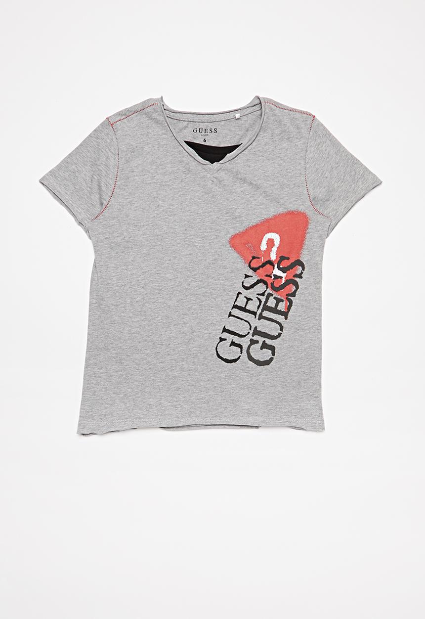 GUESS - Peepout guess spray tee - grey