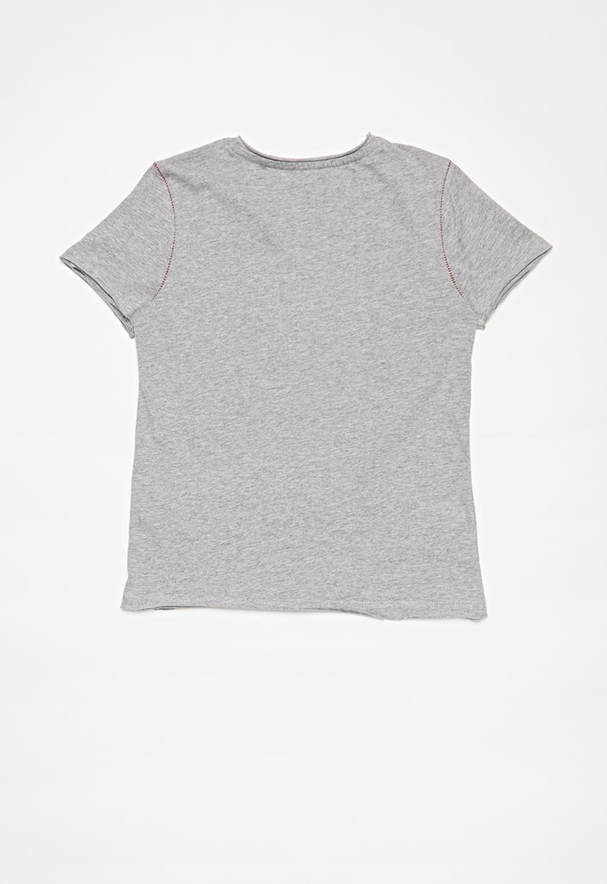 GUESS - Peepout guess spray tee - grey