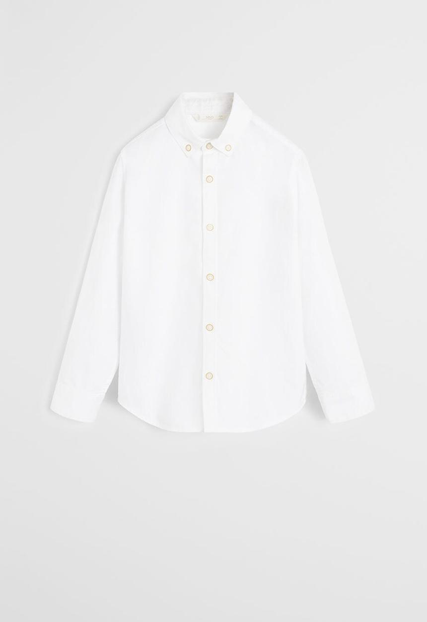 MANGO - Shirt oxford - white