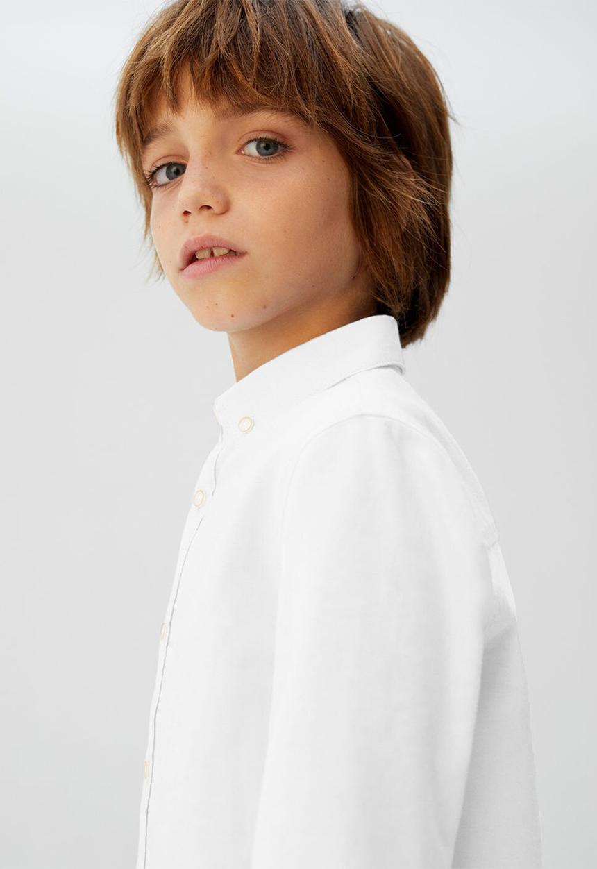 MANGO - Shirt oxford - white