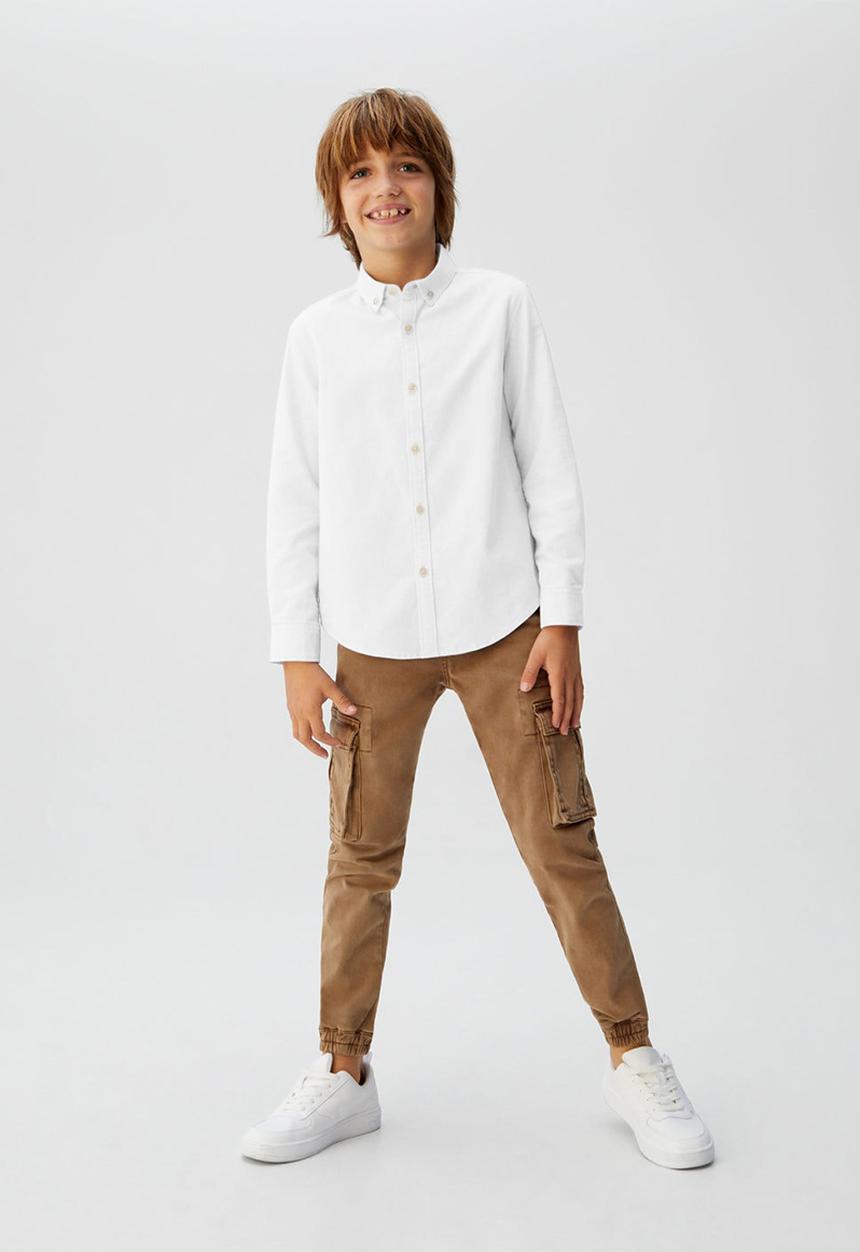 MANGO - Shirt oxford - white