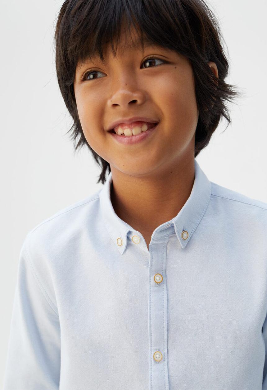 MANGO - Shirt oxford - blue